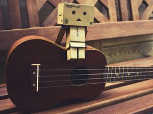 Preview wallpaper danboard, guitar, sitting, mood