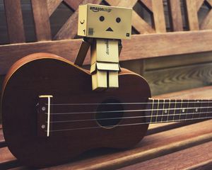 Preview wallpaper danboard, guitar, sitting, mood