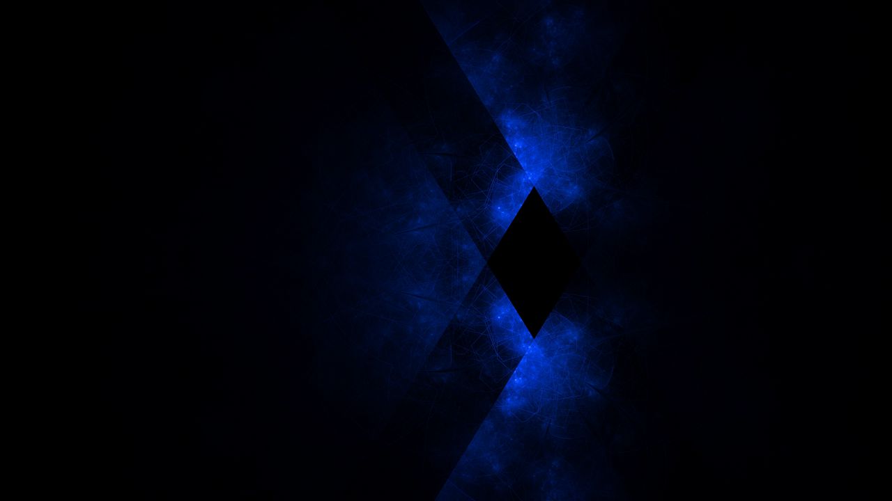 Wallpaper dark, blue, abstraction, rhombus, cross
