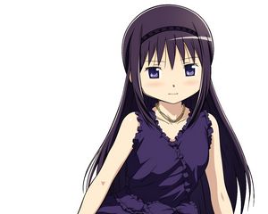Preview wallpaper dark-haired, young, girl, dress, blue