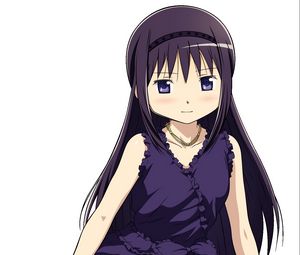 Preview wallpaper dark-haired, young, girl, dress, blue
