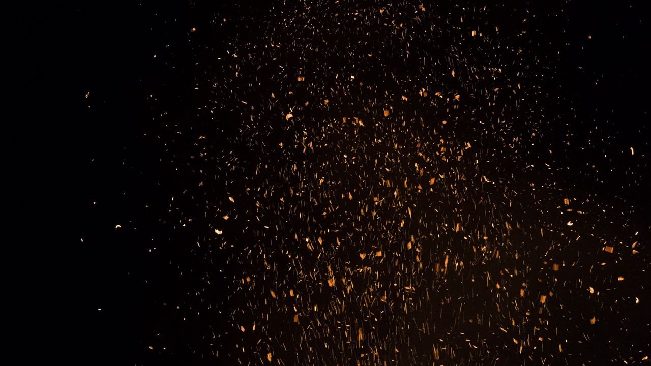 Wallpaper darkness, sparks, particles hd, picture, image