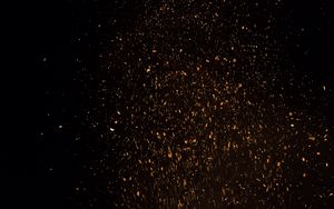 Preview wallpaper darkness, sparks, particles