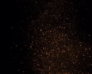 Preview wallpaper darkness, sparks, particles