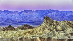 Preview wallpaper death valley, desert, mountains, sunset, landscape
