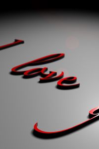 Preview wallpaper declaration of love, love, i love you, letters, gray, red