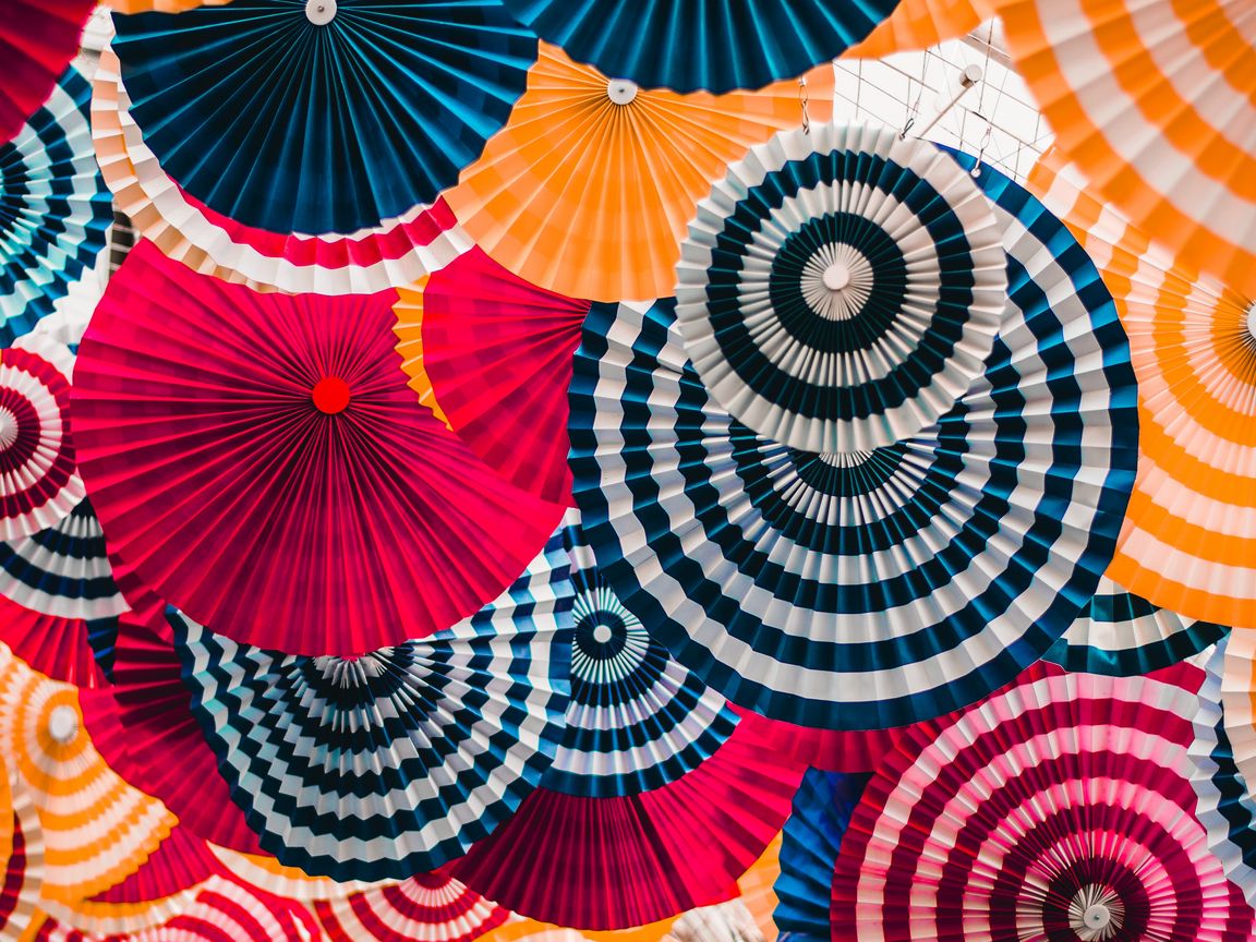 1152x864 Wallpaper decoration, circles, colorful, bright