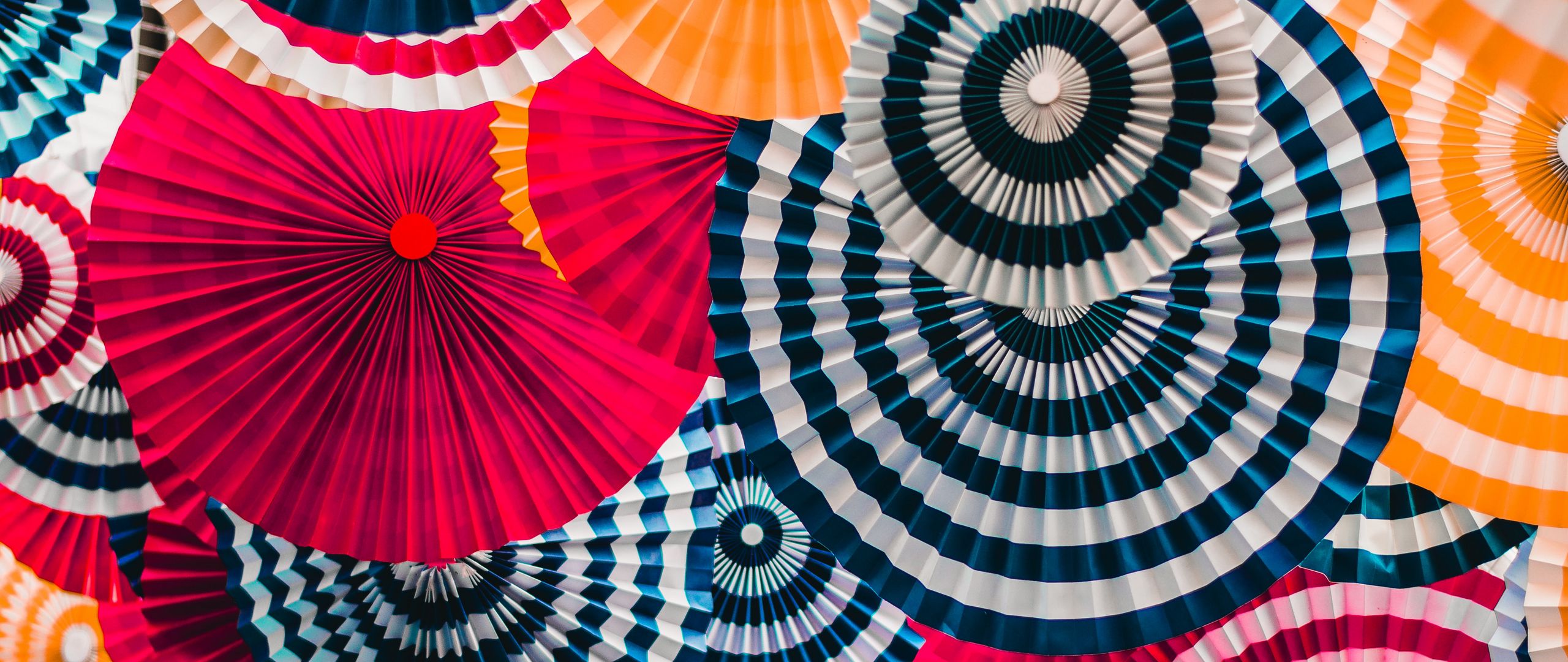 2560x1080 Wallpaper decoration, circles, colorful, bright