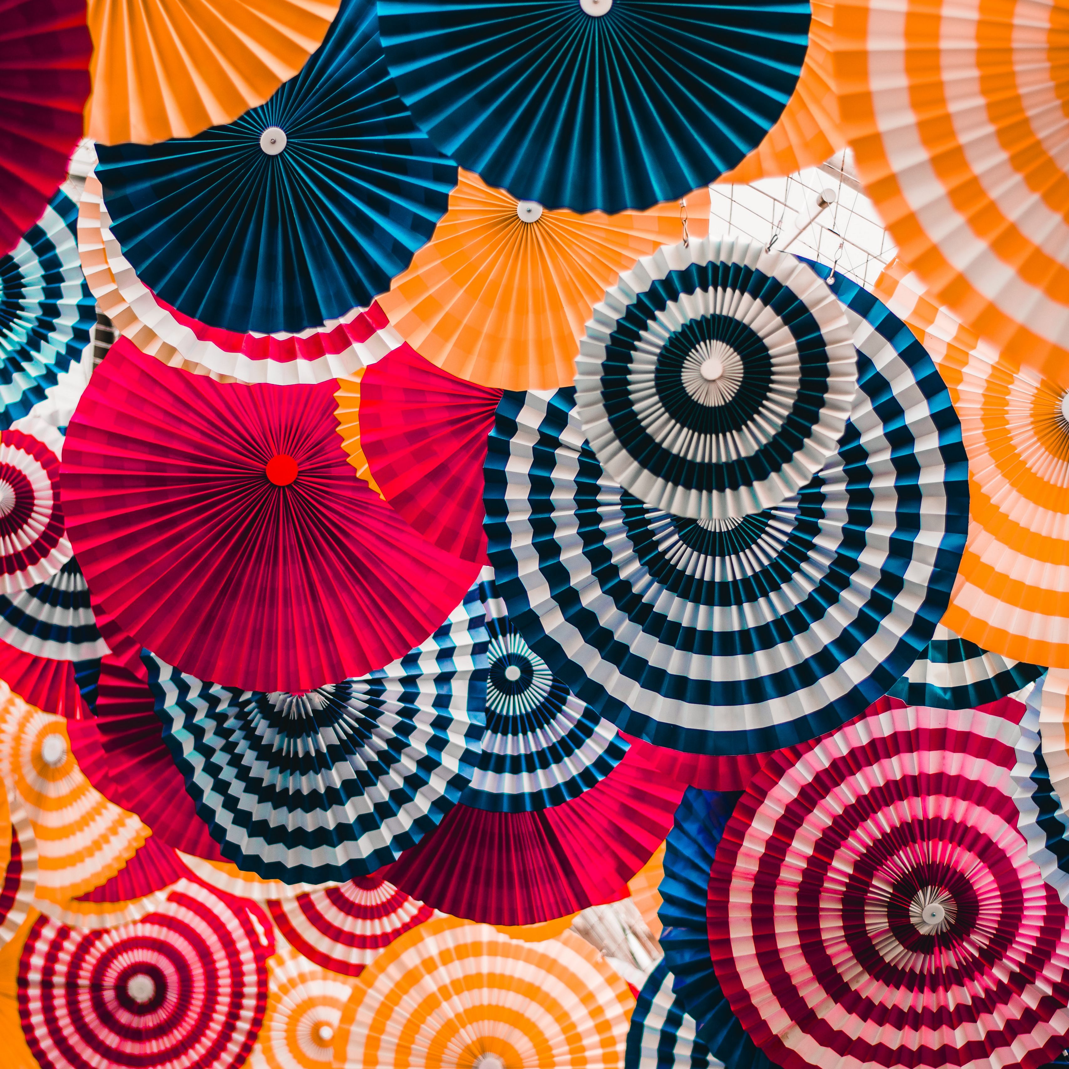 3415x3415 Wallpaper decoration, circles, colorful, bright