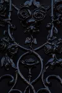 Preview wallpaper decoration, metal, forged, black, dark