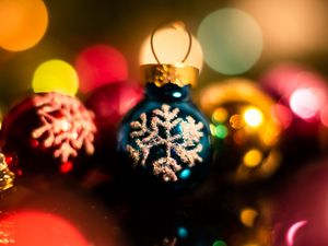 Preview wallpaper decorations, baubles, new year, christmas, holidays