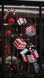 Preview wallpaper decorations, boxes, gifts, garlands, new year, christmas, holiday