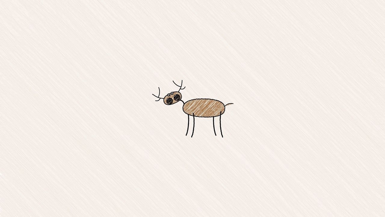 Wallpaper deer, beautiful, center, elk