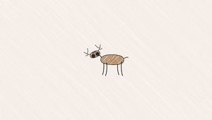 Preview wallpaper deer, beautiful, center, elk