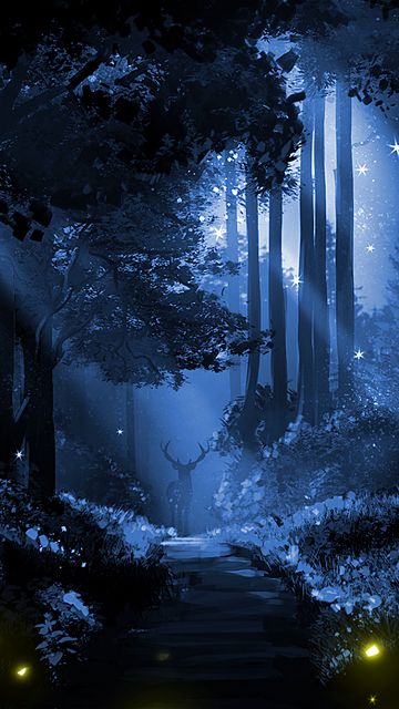 Magical firefly field at night. Lightning bugs in an enchanted landscape.  Abstract glowing wallpaper background Ai generated image Stock Illustration  | Adobe Stock