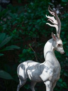 Preview wallpaper deer, statue, art