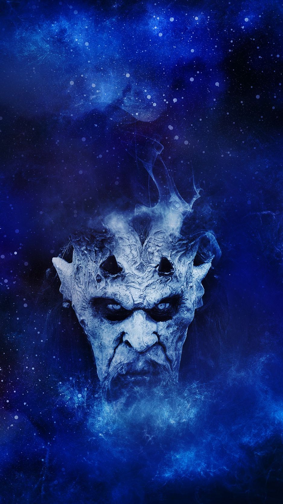 Download Wallpaper 938x1668 Demon Devil Art Starry Sky Gloomy Iphone 8 7 6s 6 For Parallax Hd Background