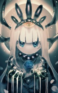 Preview wallpaper demon, girl, glance, anime, art