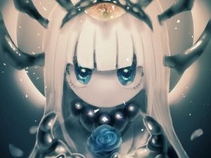 Preview wallpaper demon, girl, glance, anime, art