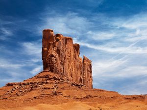 Preview wallpaper desert, canyon, height, sky