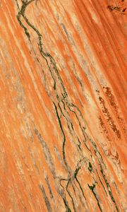 Preview wallpaper desert, cranny, aerial view, brown