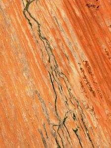 Preview wallpaper desert, cranny, aerial view, brown