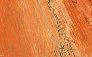 Preview wallpaper desert, cranny, aerial view, brown