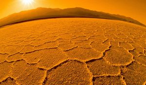 Preview wallpaper desert, drought, sun, heat, day, earth