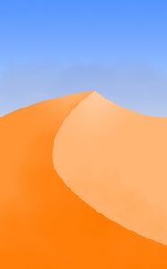 Preview wallpaper desert, dune, sand, vector, art, minimalism