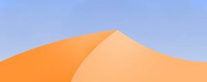 Preview wallpaper desert, dune, sand, vector, art, minimalism