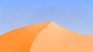 Preview wallpaper desert, dune, sand, vector, art, minimalism