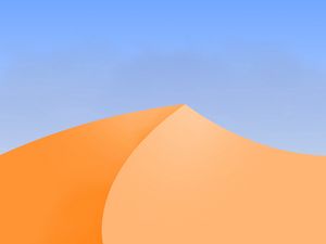 Preview wallpaper desert, dune, sand, vector, art, minimalism