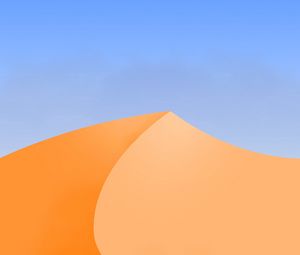 Preview wallpaper desert, dune, sand, vector, art, minimalism