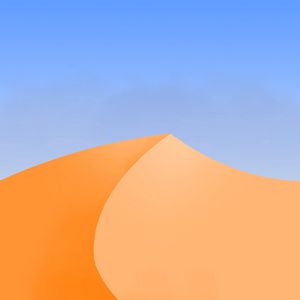 Preview wallpaper desert, dune, sand, vector, art, minimalism