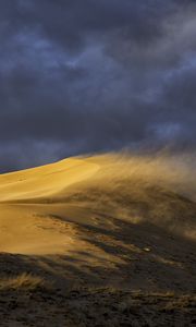 Preview wallpaper desert, dune, sand, wind