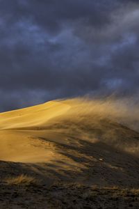 Preview wallpaper desert, dune, sand, wind