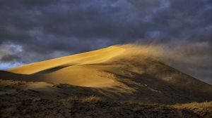 Preview wallpaper desert, dune, sand, wind