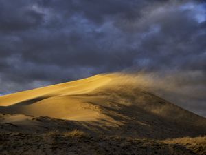 Preview wallpaper desert, dune, sand, wind