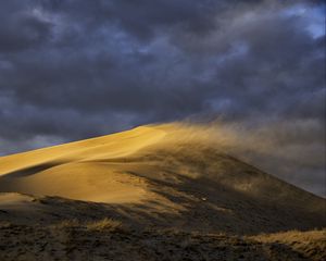 Preview wallpaper desert, dune, sand, wind