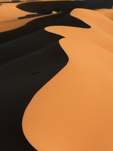 Preview wallpaper desert, dune, sand, relief