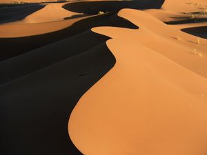 Preview wallpaper desert, dune, sand, relief