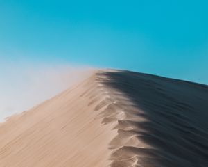 Preview wallpaper desert, dune, sand, footprints