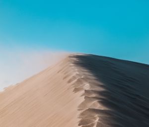 Preview wallpaper desert, dune, sand, footprints