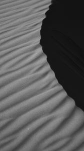 Preview wallpaper desert, dune, sand, black and white