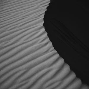 Preview wallpaper desert, dune, sand, black and white