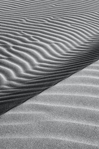 Preview wallpaper desert, dune, waves, sand, gray