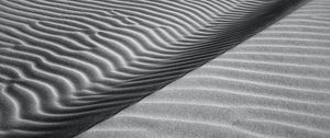 Preview wallpaper desert, dune, waves, sand, gray