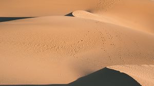 Preview wallpaper desert, dunes, aerial view, hills, sand