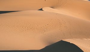 Preview wallpaper desert, dunes, aerial view, hills, sand