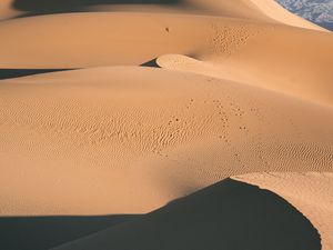 Preview wallpaper desert, dunes, aerial view, hills, sand